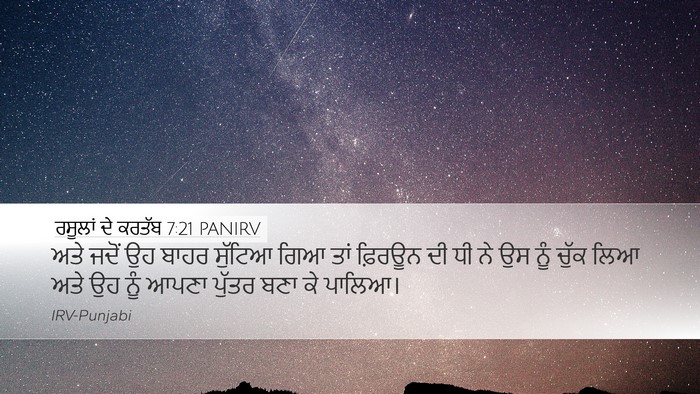 ਰਸੂਲਾਂ ਦੇ ਕਰਤੱਬ 7:21 PANIRV Desktop Wallpaper - ਅਤੇ ਜਦੋਂ ਉਹ ਬਾਹਰ - Desktop Bible Verse Wallpaper