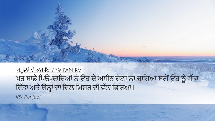 ਰਸੂਲਾਂ ਦੇ ਕਰਤੱਬ 7:39 PANIRV Bible Verse Image