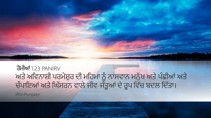 ਰੋਮੀਆਂ 1:23 PANIRV Bible Verse Image