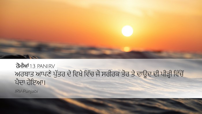 ਰੋਮੀਆਂ 1:3 PANIRV Bible Verse Image