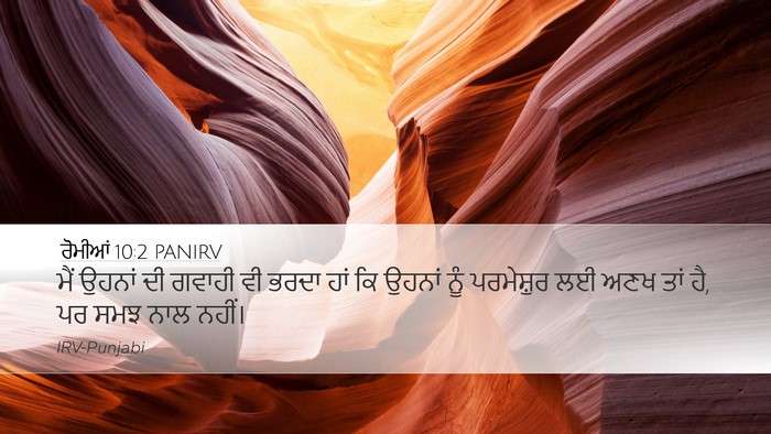 ਰੋਮੀਆਂ 10:2 PANIRV Bible Verse Image