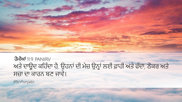 ਰੋਮੀਆਂ 11:9 PANIRV Bible Verse Image