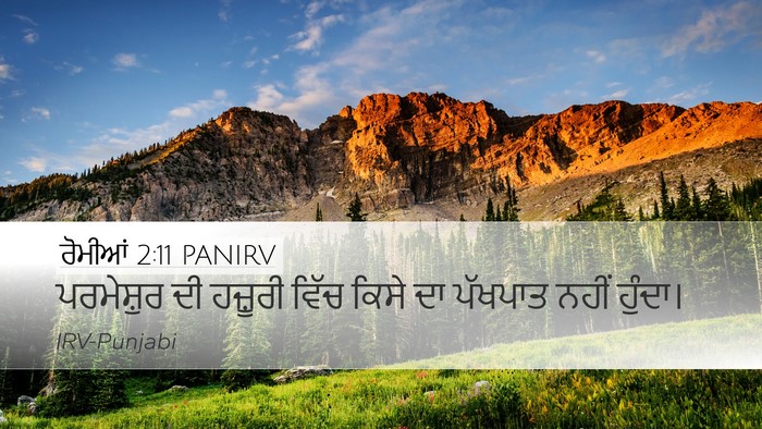 ਰੋਮੀਆਂ 2:11 PANIRV Bible Verse Image