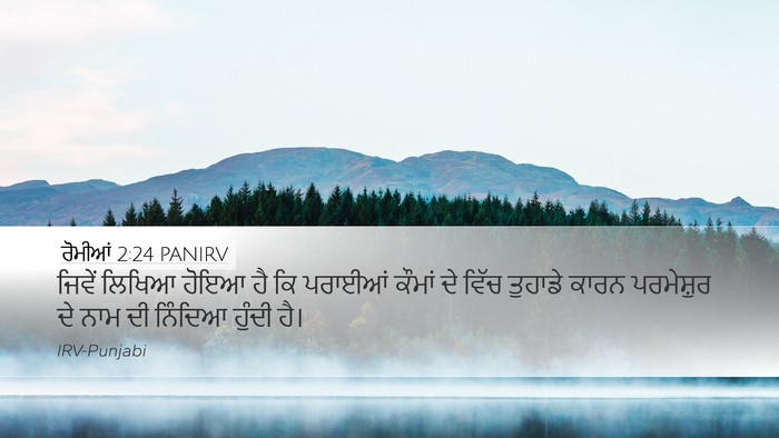 ਰੋਮੀਆਂ 2:24 PANIRV Bible Verse Image