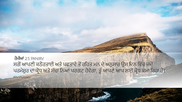 ਰੋਮੀਆਂ 2:5 PANIRV Bible Verse Image