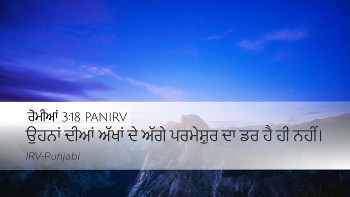 ਰੋਮੀਆਂ 3:18 PANIRV Bible Verse Image