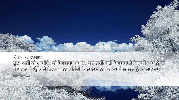 ਰੋਮੀਆਂ 7:7 PANIRV Bible Verse Image