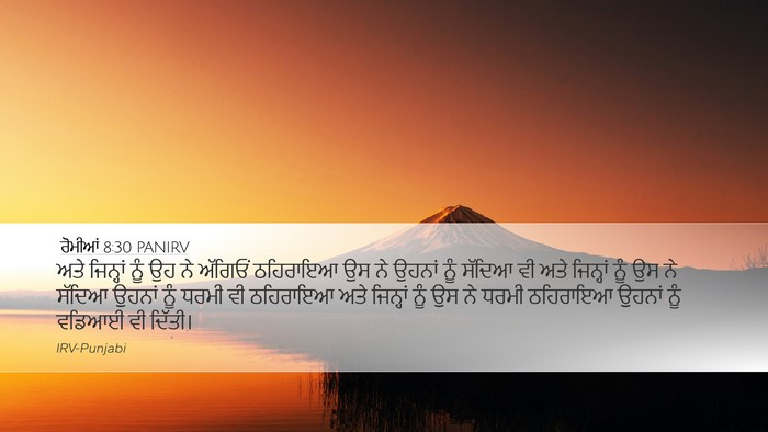 ਰੋਮੀਆਂ 8:30 PANIRV Bible Verse Image