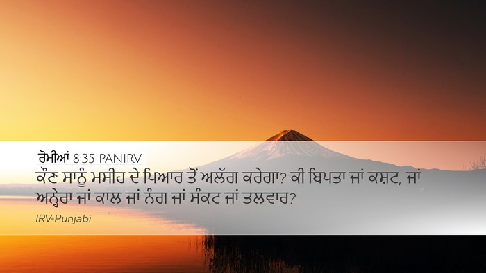 ਰੋਮੀਆਂ 8:35 PANIRV Bible Verse Image