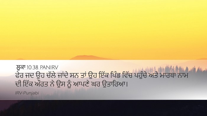 ਲੂਕਾ 10:38 PANIRV Bible Verse Image