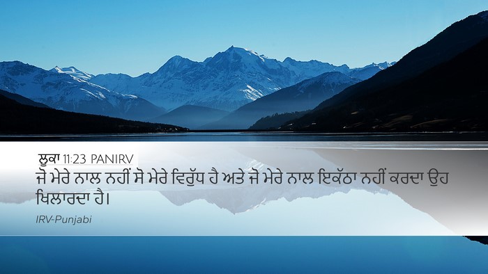 ਲੂਕਾ 11:23 PANIRV Bible Verse Image
