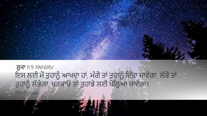 ਲੂਕਾ 11:9 PANIRV Bible Verse Image