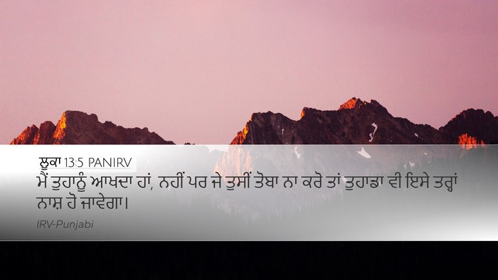ਲੂਕਾ 13:5 PANIRV Bible Verse Image