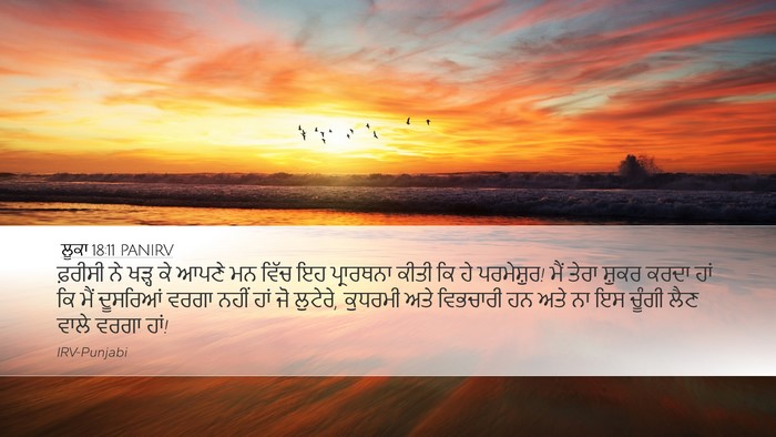 ਲੂਕਾ 18:11 PANIRV Bible Verse Image