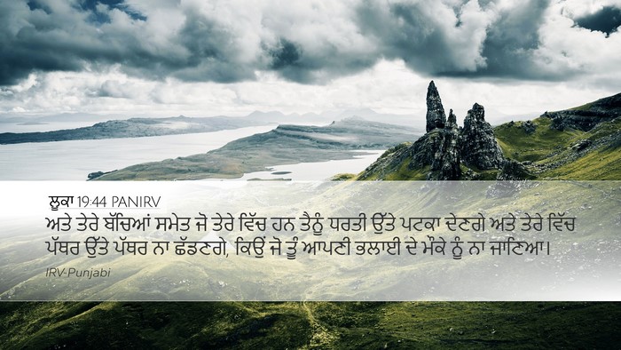 ਲੂਕਾ 19:44 PANIRV Bible Verse Image