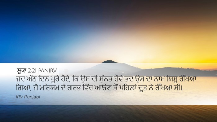ਲੂਕਾ 2:21 PANIRV Bible Verse Image