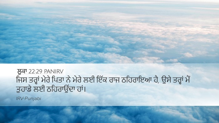ਲੂਕਾ 22:29 PANIRV Bible Verse Image