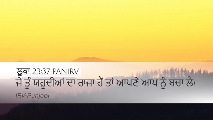 ਲੂਕਾ 23:37 PANIRV Bible Verse Image