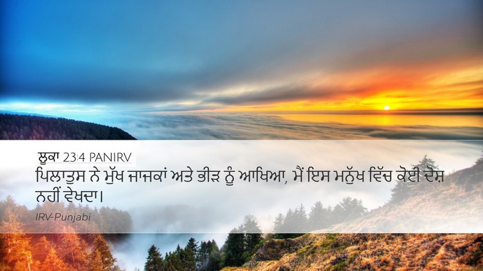 ਲੂਕਾ 23:4 PANIRV Desktop Wallpaper - ਪਿਲਾਤੁਸ ਨੇ ਮੁੱਖ - Desktop Bible Verse Wallpaper