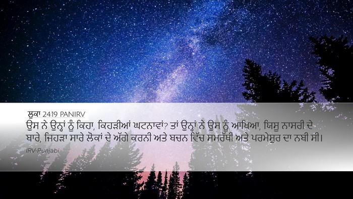 ਲੂਕਾ 24:19 PANIRV Bible Verse Image