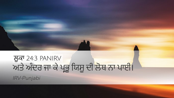 ਲੂਕਾ 24:3 PANIRV Desktop Wallpaper - ਅਤੇ ਅੰਦਰ ਜਾ ਕੇ - Desktop Bible Verse Wallpaper