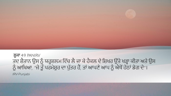 ਲੂਕਾ 4:9 PANIRV Bible Verse Image