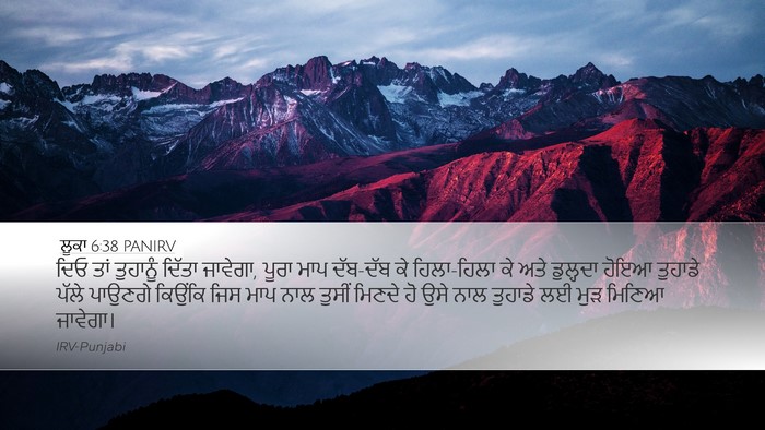 ਲੂਕਾ 6:38 PANIRV Bible Verse Image