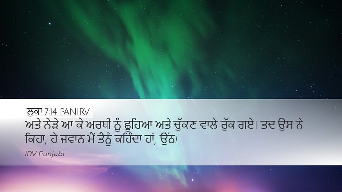 ਲੂਕਾ 7:14 PANIRV Bible Verse Image
