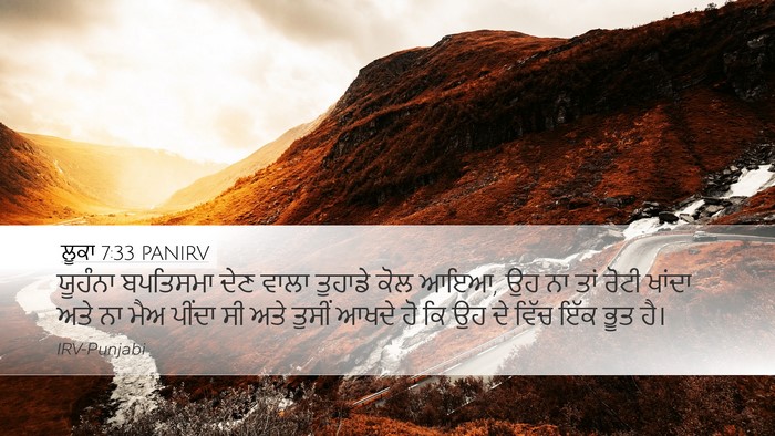 ਲੂਕਾ 7:33 PANIRV Bible Verse Image