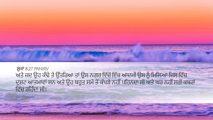 ਲੂਕਾ 8:27 PANIRV Bible Verse Image