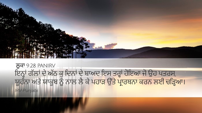 ਲੂਕਾ 9:28 PANIRV Bible Verse Image