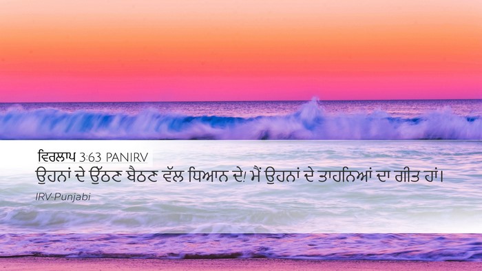 ਵਿਰਲਾਪ 3:63 PANIRV Bible Verse Image