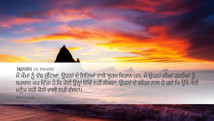 ਸਫ਼ਨਯਾਹ 3:6 PANIRV Bible Verse Image