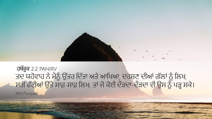 ਹਬੱਕੂਕ 2:2 PANIRV Bible Verse Image