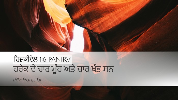 ਹਿਜ਼ਕੀਏਲ 1:6 PANIRV Bible Verse Image