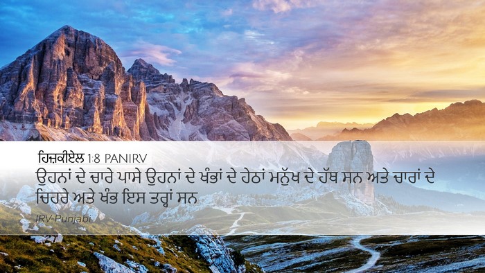 ਹਿਜ਼ਕੀਏਲ 1:8 PANIRV Bible Verse Image