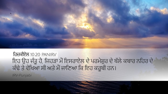 ਹਿਜ਼ਕੀਏਲ 10:20 PANIRV Bible Verse Image