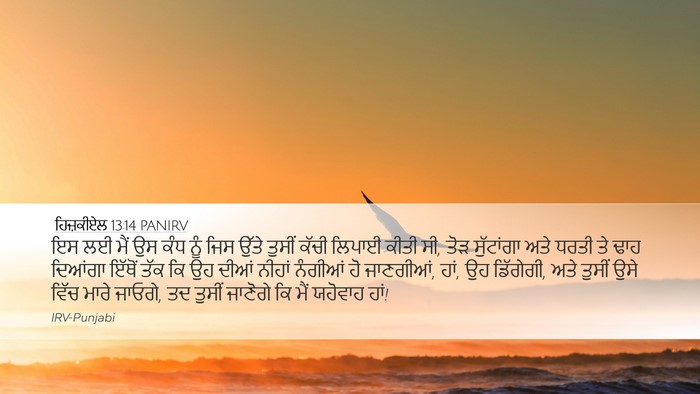 ਹਿਜ਼ਕੀਏਲ 13:14 PANIRV Bible Verse Image
