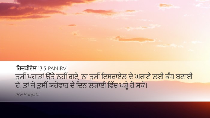 ਹਿਜ਼ਕੀਏਲ 13:5 PANIRV Bible Verse Image