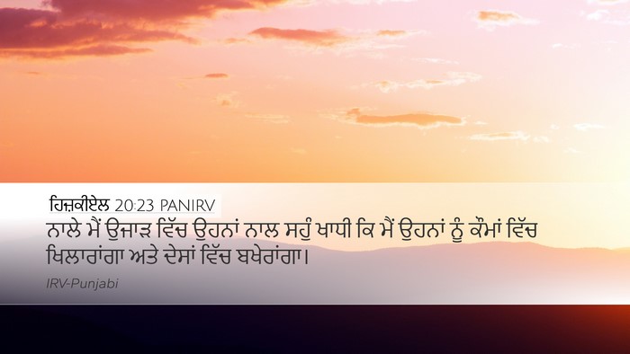 ਹਿਜ਼ਕੀਏਲ 20:23 PANIRV Bible Verse Image