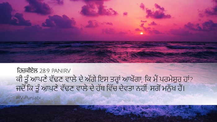 ਹਿਜ਼ਕੀਏਲ 28:9 PANIRV Bible Verse Image