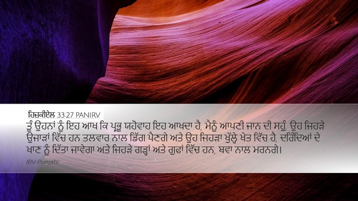 ਹਿਜ਼ਕੀਏਲ 33:27 PANIRV Bible Verse Image