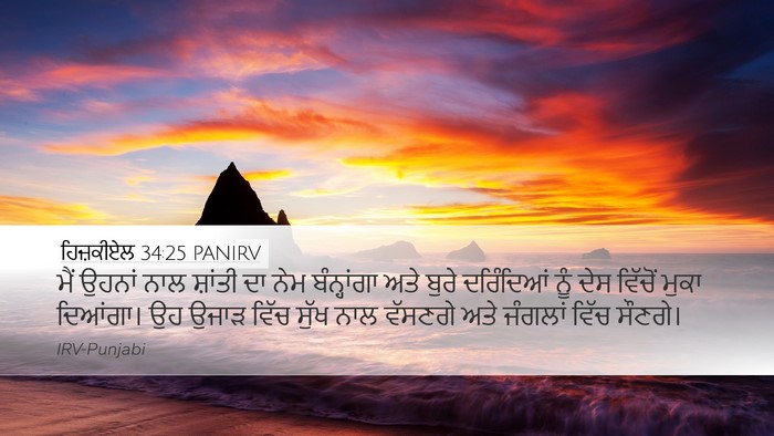 ਹਿਜ਼ਕੀਏਲ 34:25 PANIRV Bible Verse Image
