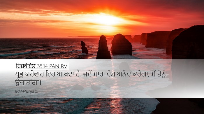 ਹਿਜ਼ਕੀਏਲ 35:14 PANIRV Desktop Wallpaper - ਪ੍ਰਭੂ ਯਹੋਵਾਹ ਇਹ - Desktop Bible Verse Wallpaper