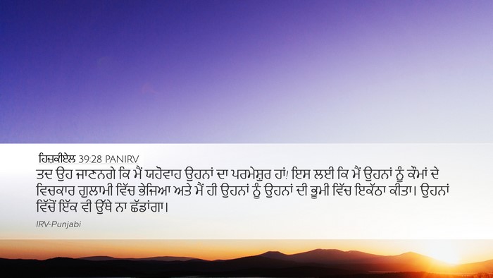 ਹਿਜ਼ਕੀਏਲ 39:28 PANIRV Bible Verse Image