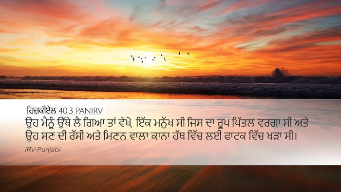 ਹਿਜ਼ਕੀਏਲ 40:3 PANIRV Bible Verse Image