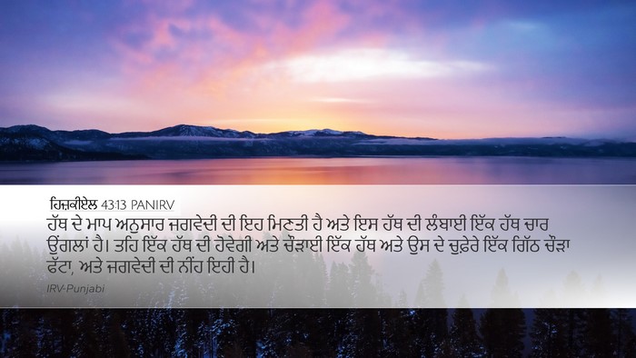 ਹਿਜ਼ਕੀਏਲ 43:13 PANIRV Bible Verse Image