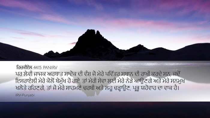 ਹਿਜ਼ਕੀਏਲ 44:15 PANIRV Bible Verse Image