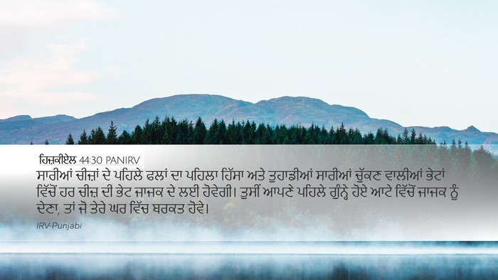 ਹਿਜ਼ਕੀਏਲ 44:30 PANIRV Bible Verse Image