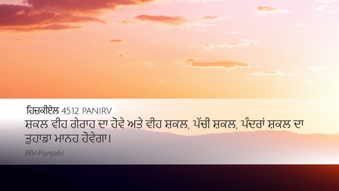 ਹਿਜ਼ਕੀਏਲ 45:12 PANIRV Bible Verse Image